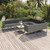 11 Piece Patio Lounge Set with Cushions Poly Rattan Gray A949-3094494