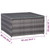 8 Piece Patio Lounge Set with Cushions Poly Rattan Gray A949-3059494
