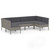6 Piece Patio Lounge Set with Cushions Poly Rattan Gray A949-3094590