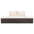 Patio Bed Brown 76.8"x23.6" Poly Rattan A949-43954