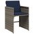 11 Piece Garden Dining Set with Cushions Grey Poly Rattan A949-3277924