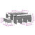 11 Piece Garden Dining Set with Cushions Grey Poly Rattan A949-3277924