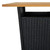 3 Piece Patio Bar Set with Cushions Poly Rattan Black A949-3064848