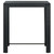 5 Piece Patio Bar Set with Cushions Poly Rattan Black A949-3064781