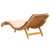 Sun Lounger with Cushion Beige Solid Wood Acacia A949-367635