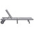 Patio Sun Lounger with Cushion Gray Solid Acacia Wood A949-3061366