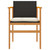 Patio Chairs with Cushions 2 pcs Black Poly Rattan&Solid Wood A949-368711