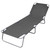 Foldable Sunlounger with Adjustable Backrest Gray A949-44293
