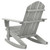 Patio Rocking Chair Wood Gray A949-45704