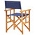 Director's Chairs 2 pcs Solid Acacia Wood Blue A949-45948
