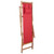 Folding Beach Chair Fabric and Wooden Frame Red A949-43995