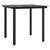 3 Piece Patio Dining Set with Cushions Black Poly Rattan A949-3213603
