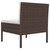 Patio Chairs 3 pcs with Cushions Poly Rattan Brown A949-310189