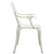 Patio Chairs 2 pcs Cast Aluminum White A949-315574