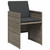 5 Piece Patio Dining Set with Cushions Gray Poly Rattan A949-3277663