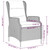 7 Piece Patio Dining Set Brown A949-3099652