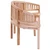 Banana Bench 78.7" Solid Teak Wood A949-310495