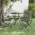 Folding Patio Chairs 4 pcs Expanded Metal Mesh Anthracite A949-317339