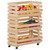 Vegetable Trolley 22.4"x11.8"x31.5" Solid Wood Pine A949-327326