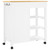 Kitchen Trolley MONZA 33.1"x15.7"x34.8" Solid Wood Pine A949-376114