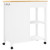 Kitchen Trolley MONZA 33.1"x15.7"x34.8" Solid Wood Pine A949-376117