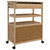 | Kitchen Trolley with Wheels | Natural 23.43 x 14.17 x 32.28 in A949-42028295