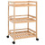 Kitchen Trolley with Wheels Natural 18.11 x 14.96 x 29.92 in A949-42028297