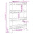 | Kitchen Trolley with Wheels | Natural 23.62 x 7.09 x 38.19 in A949-42028298
