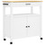Kitchen Trolley MONZA 33.1"x15.7"x34.8" Solid Wood Pine A949-376108
