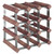 Wine Rack for 12 Bottles Brown Solid Wood Pine A949-340891