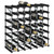 Wine Rack for 42 Bottles Black Solid Pine Wood A949-325915
