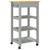Kitchen Trolley MONZA 18.9"x15.7"x34.8" Solid Wood Pine A949-376080