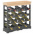 Wine Cabinet Black 27.6"x8.9"x27.8" MDF A949-280067