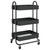 3-Tier Trolley Black 16.9"x13.4"x31.1" Steel A949-335865