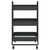 3-Tier Trolley Black 16.9"x13.4"x31.1" Steel A949-335865