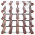 Wine Rack for 20 Bottles Brown Solid Wood Pine A949-340892