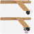 | Kitchen Trolley with Wheels | Folding Manual Light Brown Bamboo A949-42028291