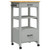 Kitchen Trolley MONZA 18.9"x15.7"x34.8" Solid Wood Pine A949-376083