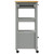 Kitchen Trolley MONZA 18.9"x15.7"x34.8" Solid Wood Pine A949-376083