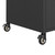 Bar Cart with Drawer Black 39.4"x17.7"x38.2" Poly Rattan A949-316663