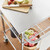 Compact Kitchen Cart with Stainless Steel Top and 2 Bottom Storage Shelves Q280-CSTKCS47982571736