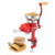  Manual Grain Mill with Low Hopper, Hand-Crank Corn Grinder, Heavy Duty Cast Iron Wheat Grinding Mi E415-SDMPSDDZTDFCSIF61001V0