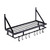 Matte Black Stainless Steel Wall Mounted Pot Rack with 10 Hanging Hooks Q280-TFBWMKPR658614527