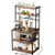 Kitchen Bakers Rack, 5 ft Power Cable Bakers Rack with Power Outlet, Kitchen Stand with X-Shaped Su E415-LSHBJ315INCHP16Q2001V1