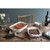 2 Piece Ceramic Stoneware Bakeware Casserole Dish Set in White Q280-WCRDBS49582736