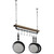 FarmHome Rustic Industrial 8 S-Hooks Ceiling Mounted Hanging Pot Rack Q280-FHPR1488