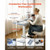 Industrial Sewing Machine, 550W Lockstitch Sewing Machine Set with Servo Motor and Table Stand, 500 E415-GYPFJDZKDZPFWACZB001V1