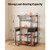 Kitchen Bakers Rack, 4.6ft Power Cable Bakers Rack with Power Outlet, Kitchen Stand with X-Shaped S E415-LSHBJ354INCHJDEBN001V1