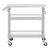 Kitchen Island Cart with Stainless Steel Top and 2 Bottom Storage Shelves Q280-GCSTKCS785931764