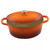 7-Quart Enameled Orange Sunburst Cast Iron Dutch Oven with Lid Q280-ATQECDO687581762
